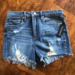 Blank NYC high rise destroy denim short size 29